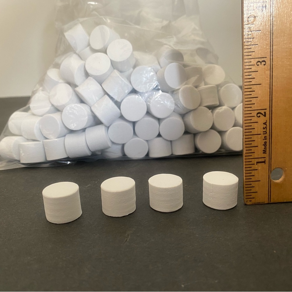 Darice Foamies Craft Foam Shapes Fake Faux Marshmallows smaller size lot of 190 - Picture 5 of 6
